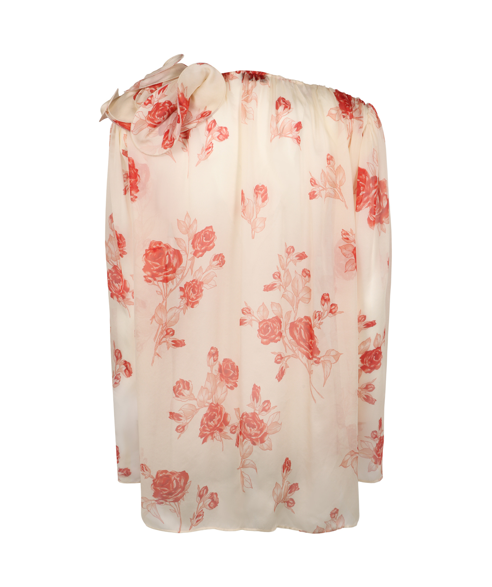 Magda Butrym Rose-print Silk Blouse In Multi