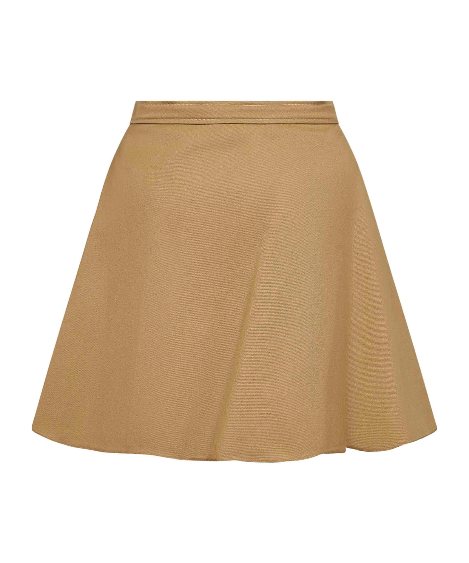Marni Women Beige Cotton Twill Mini Skirt In Brown