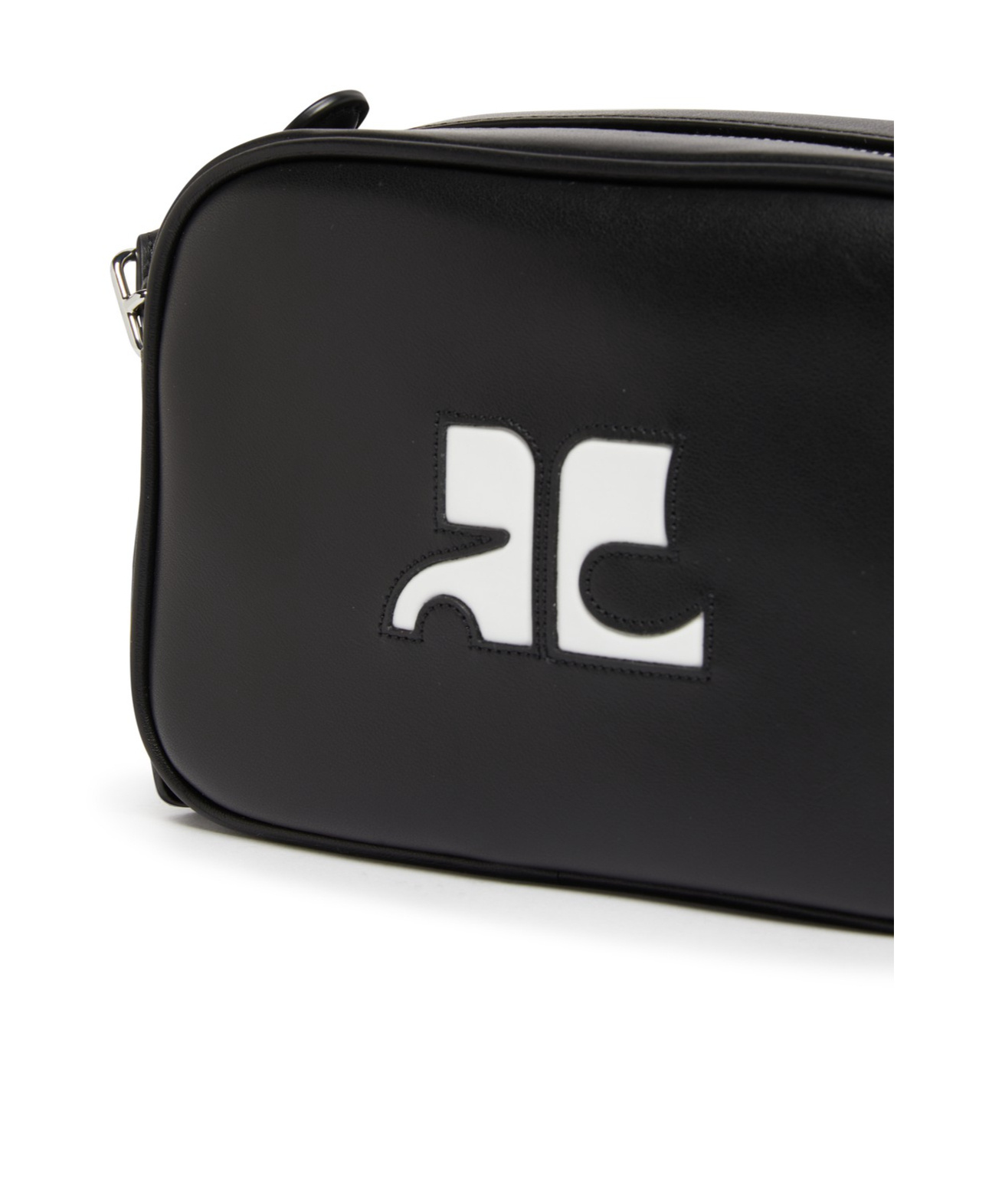 Shop Courrèges Thin Shoulder Strap Single Shoulder Bag In Black