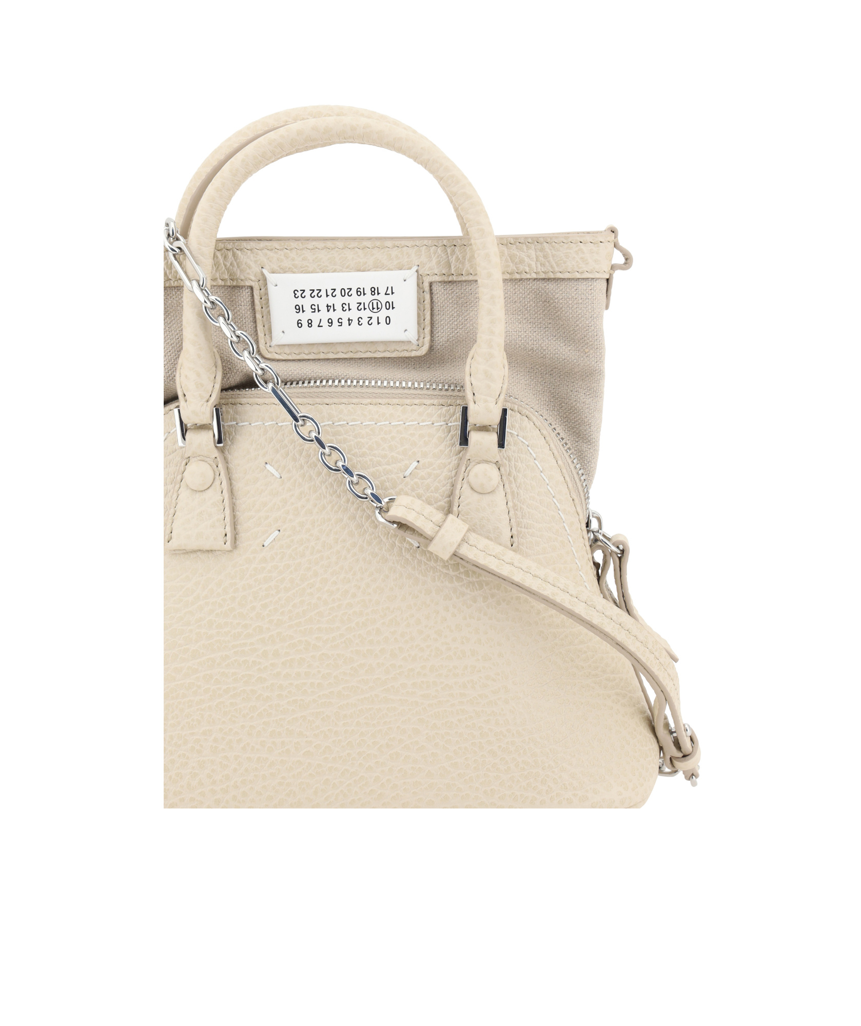 Maison Margiela 5ac Micro Shoulder Bag In Neutral