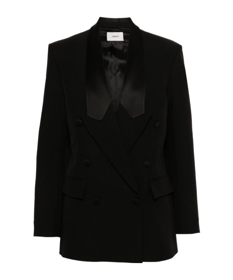 Coperni Double-breasted Blazer In Black