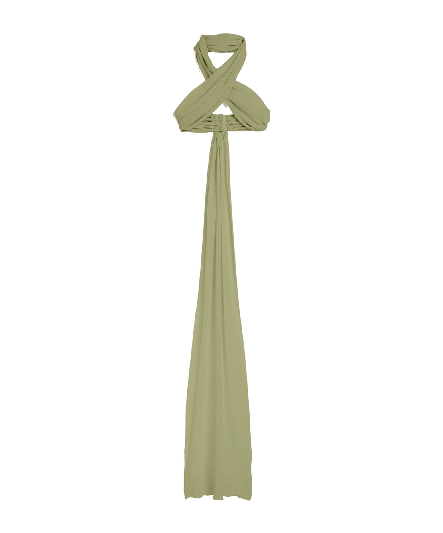 Ami Alexandre Mattiussi Ami Paris Halterneck Cropped Top In Green
