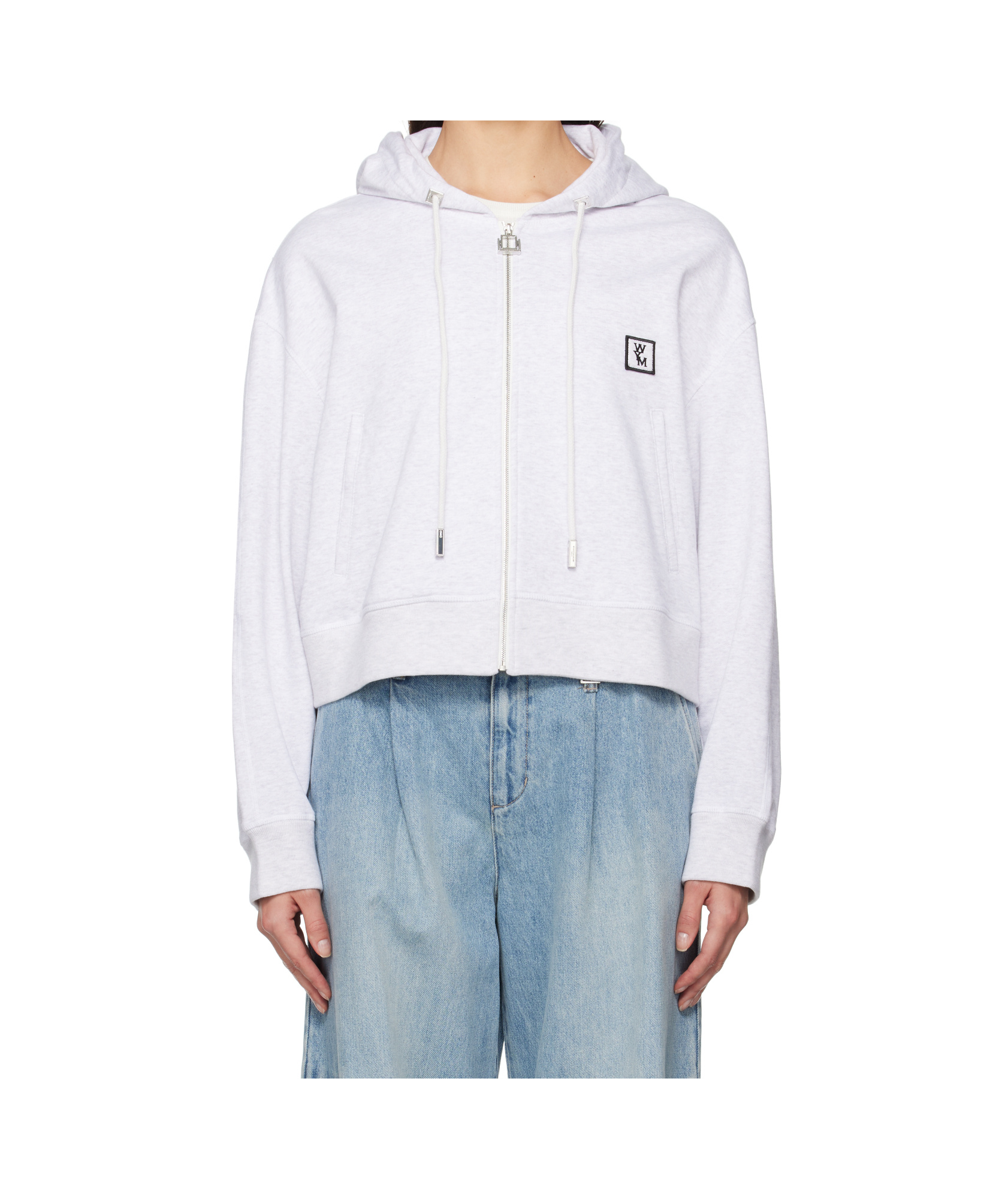 Shop Wooyoungmi Long-sleeved Hoodie In White