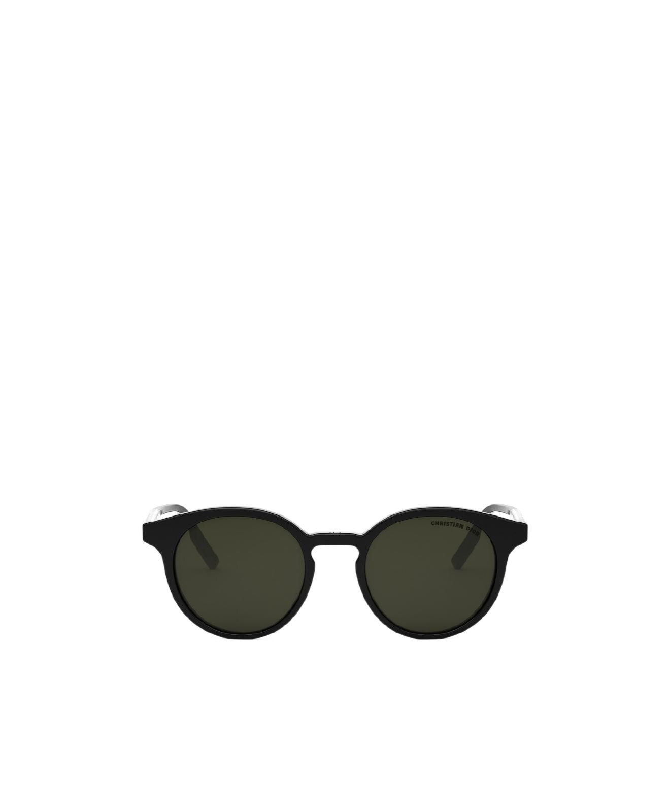 Dior Tag R1i 49mm Small Round Sunglasses In Black
