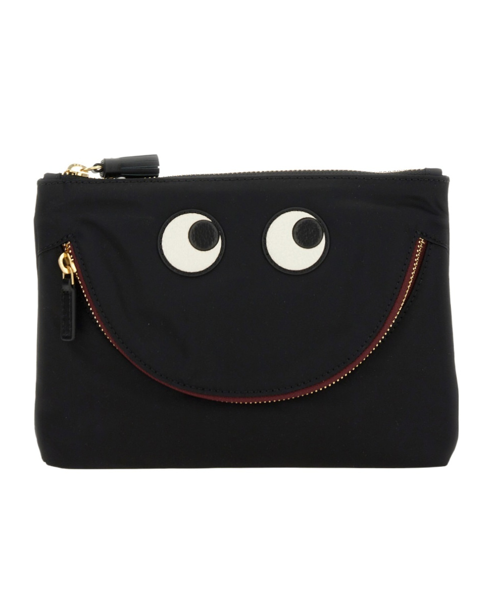 Shop Anya Hindmarch Eyes Clutch Bag In Black