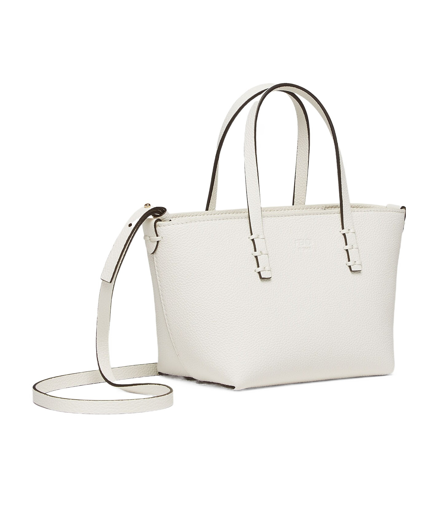 Fendi Fashion Forward Mini Roll Handbag In White