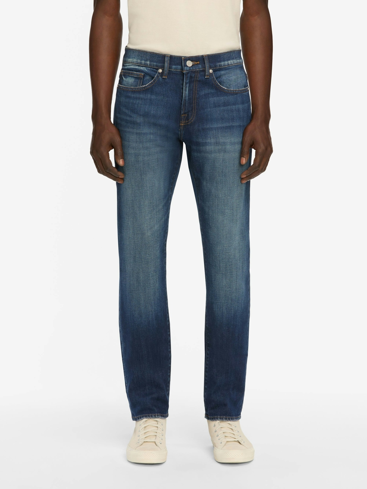 Frame Belt Loop Jeans In Blue