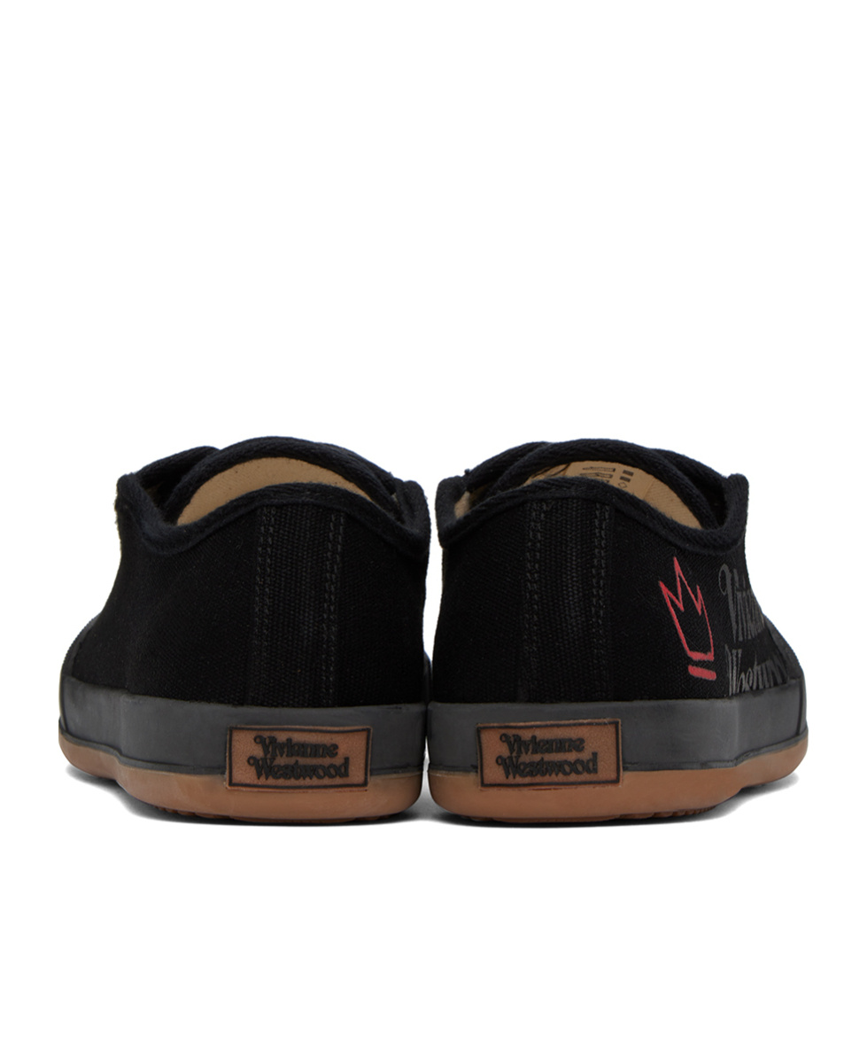 Vivienne Westwood Lace-up Low-cut Casual Shoes In Black