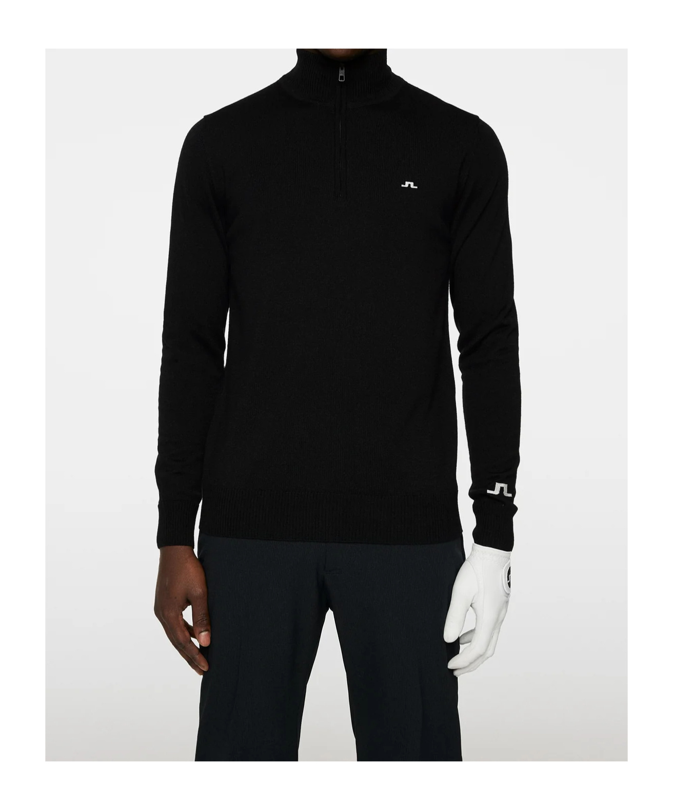J. Lindeberg Long Sleeve Logo Knit Sweater