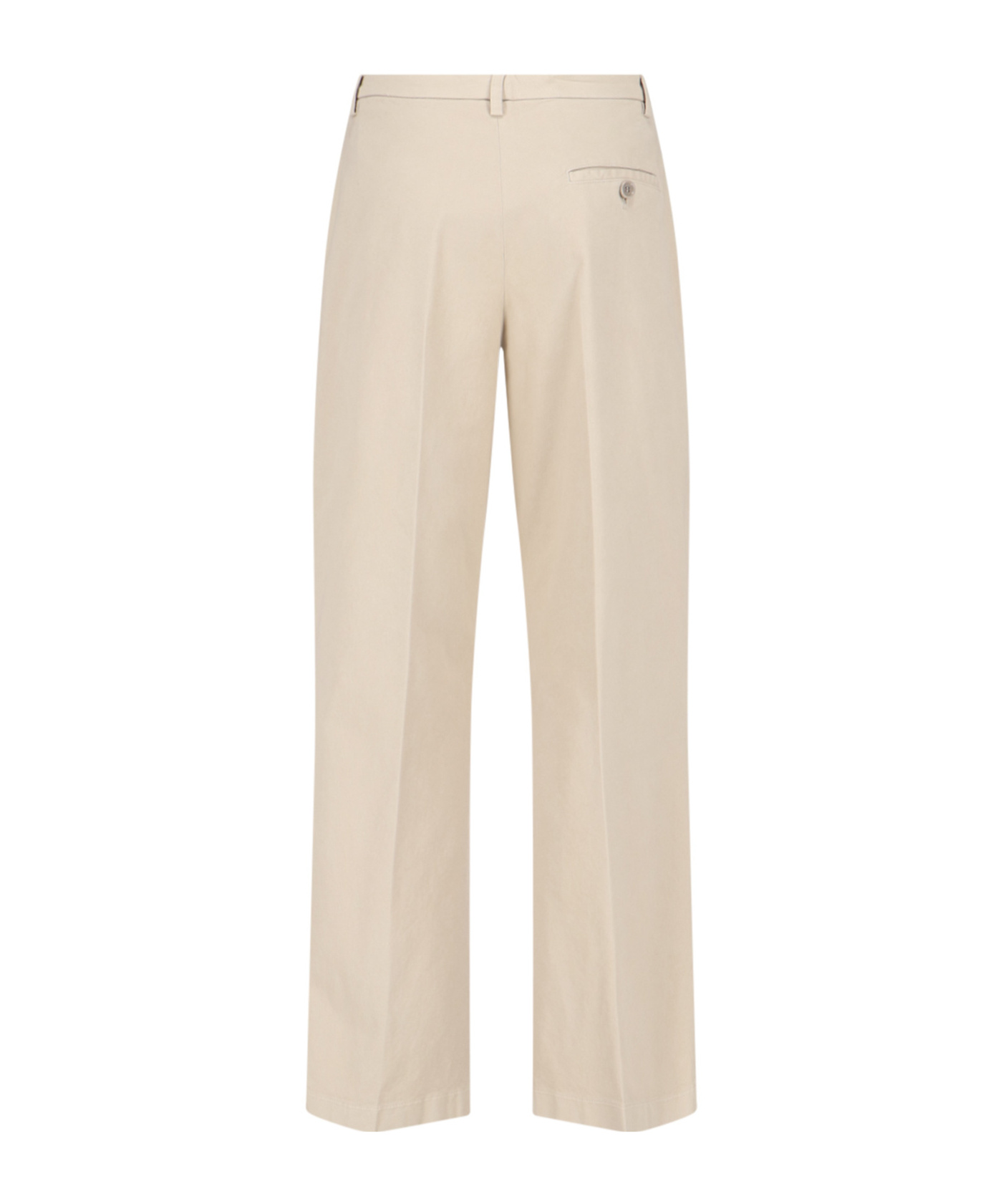 Aspesi Pleated Tailored Trousers In Brown
