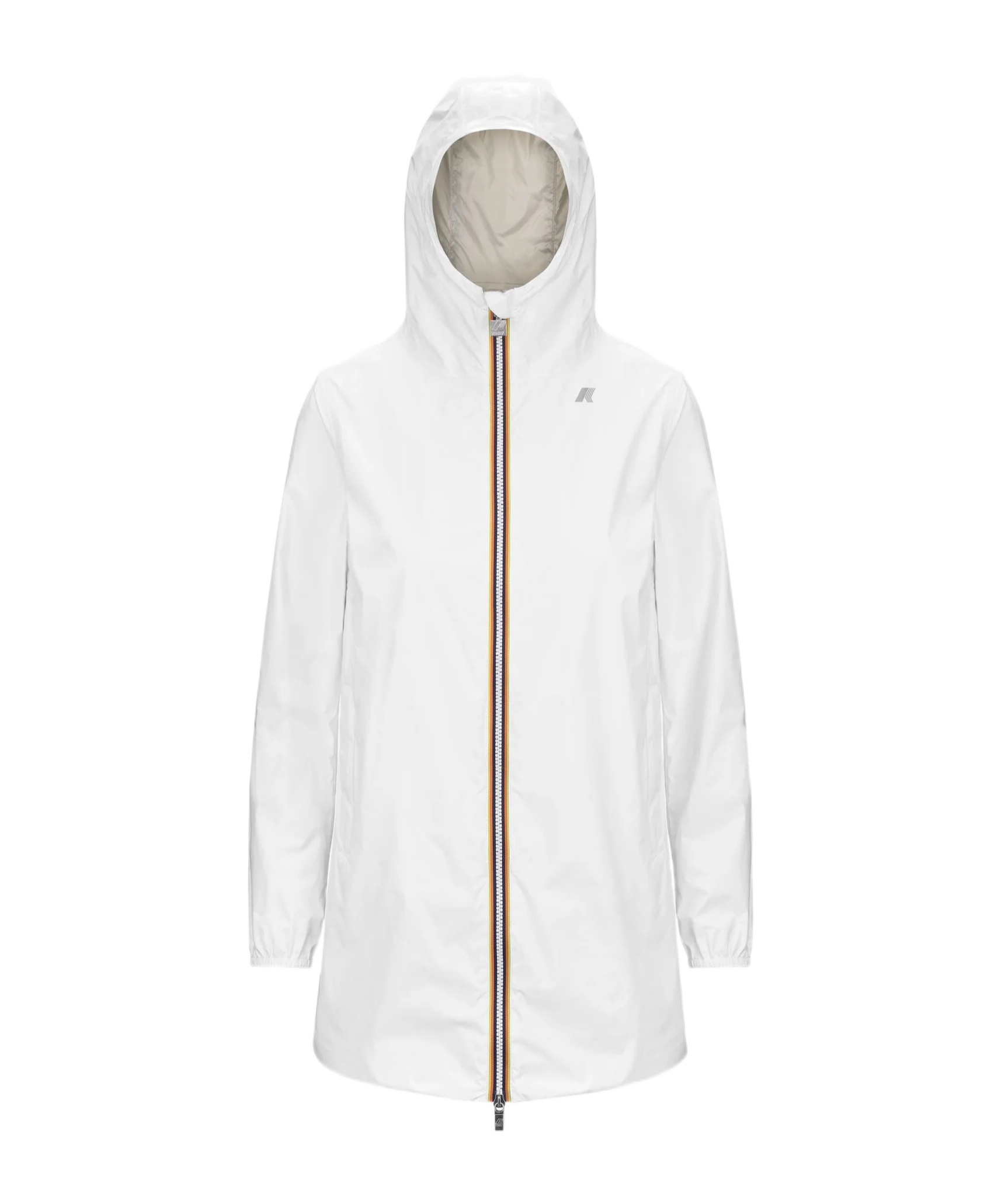 K-way Double-sided Waterproof Midi Jacket In White