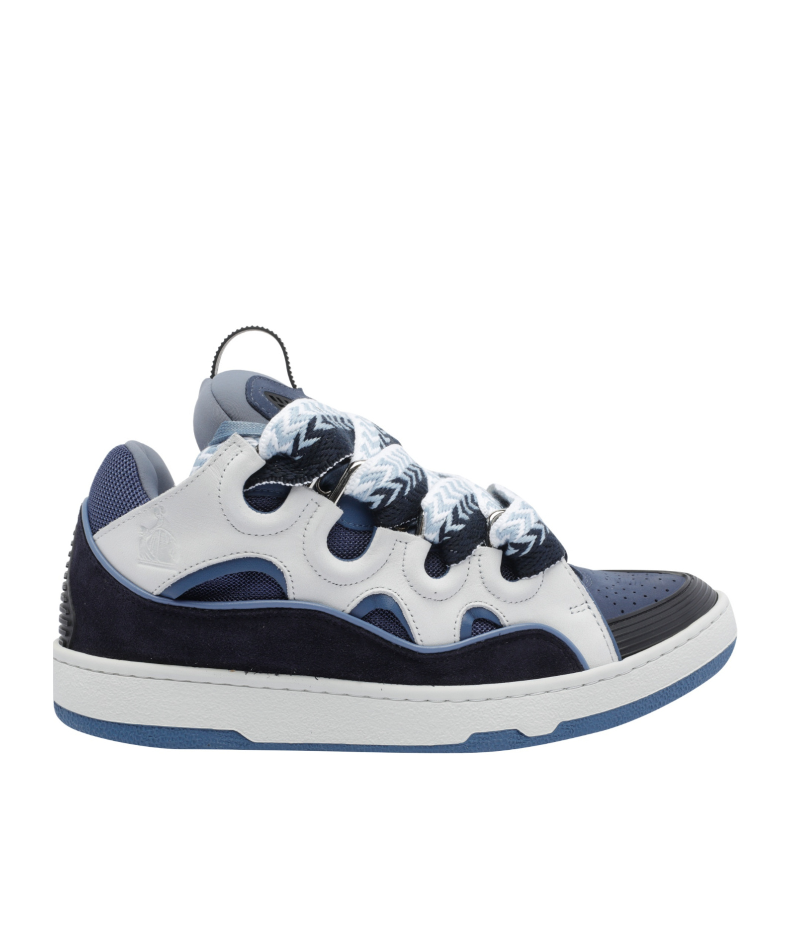 Lanvin Chunky Sole Sneakers Featuring Contrast Panels In White