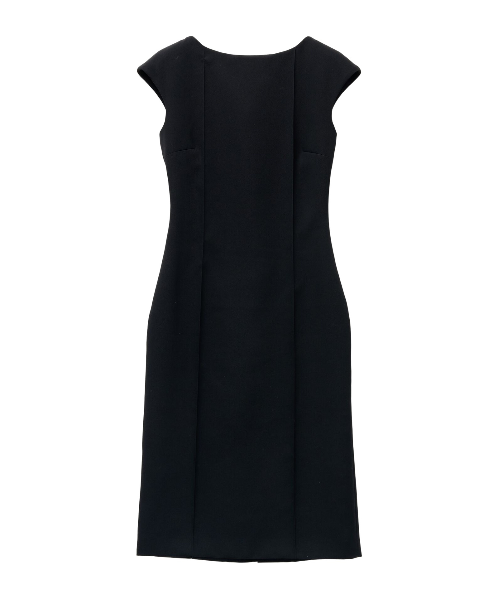 Alexander Mcqueen Wool Pencil Mini Dress In Black