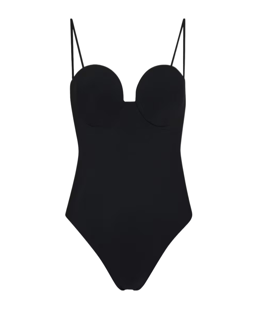 Magda Butrym Molded Cup Swimsuit In Black