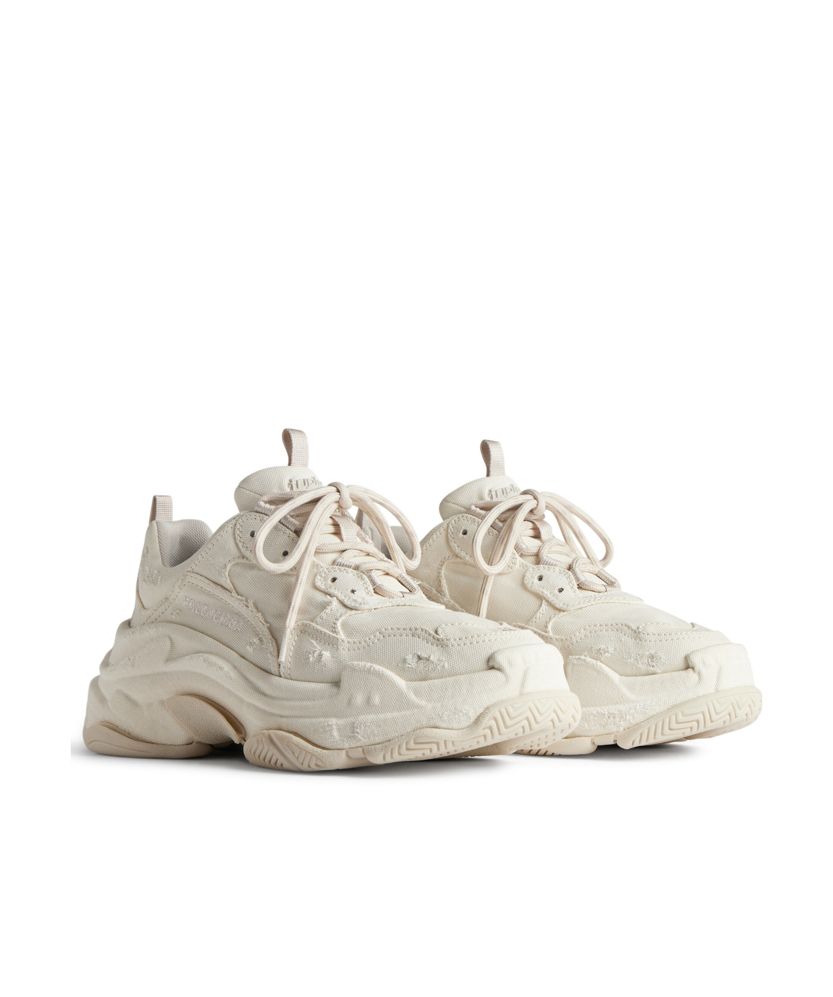 BALENCIAGA WOMEN'S TRIPLE S TRAINERS IN BEIGE