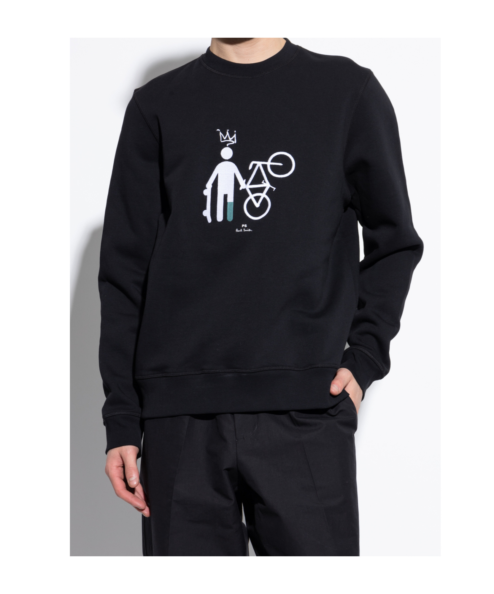PS BY PAUL SMITH EMBROIDERED-MOTIF SWEATSHIRT
