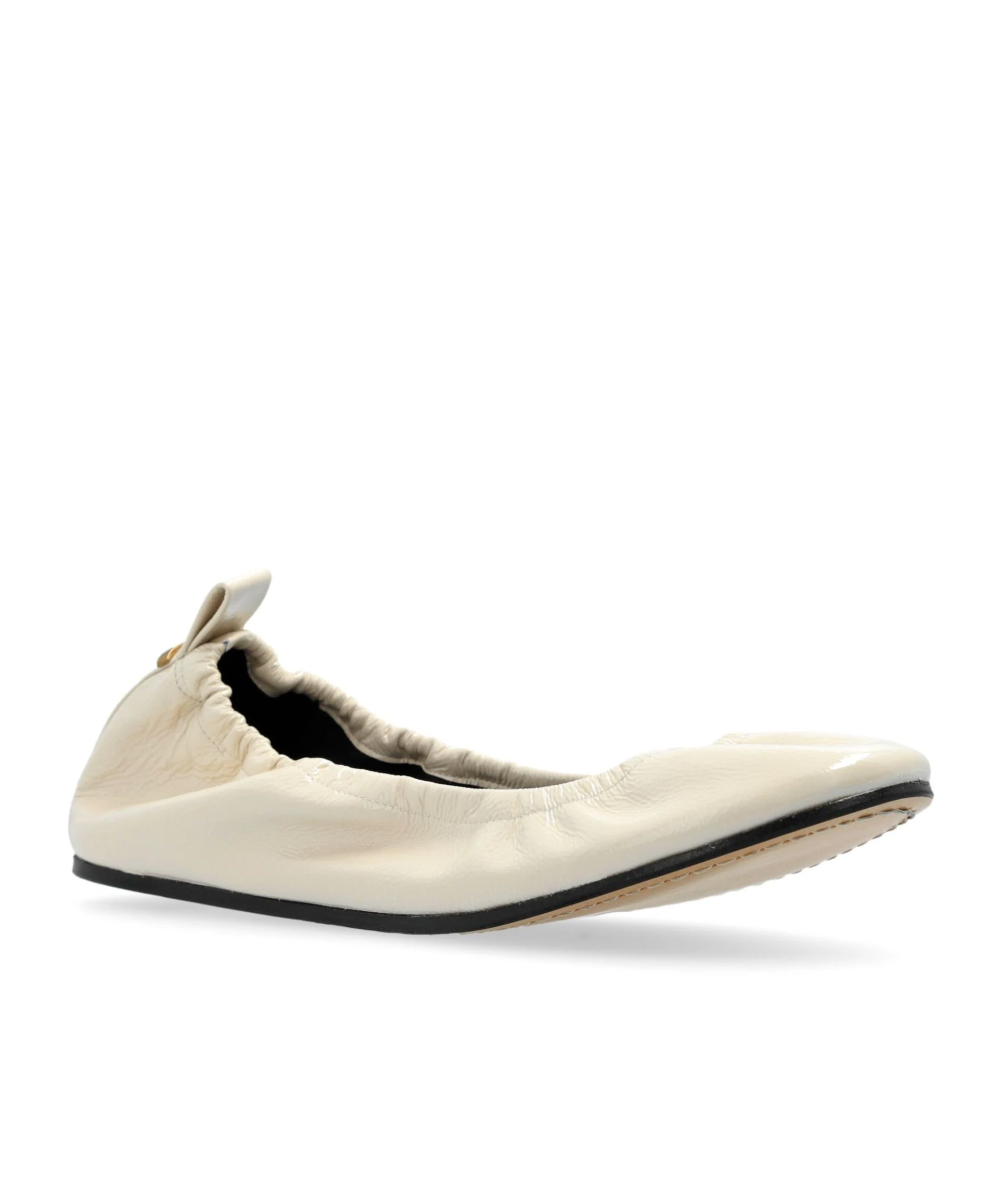 Isabel Marant Ballerina Shoes Leather Textured Finish In Nude