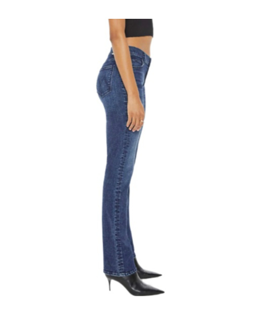Mother The Roller Night In Venice Wide Leg Jean In Blue