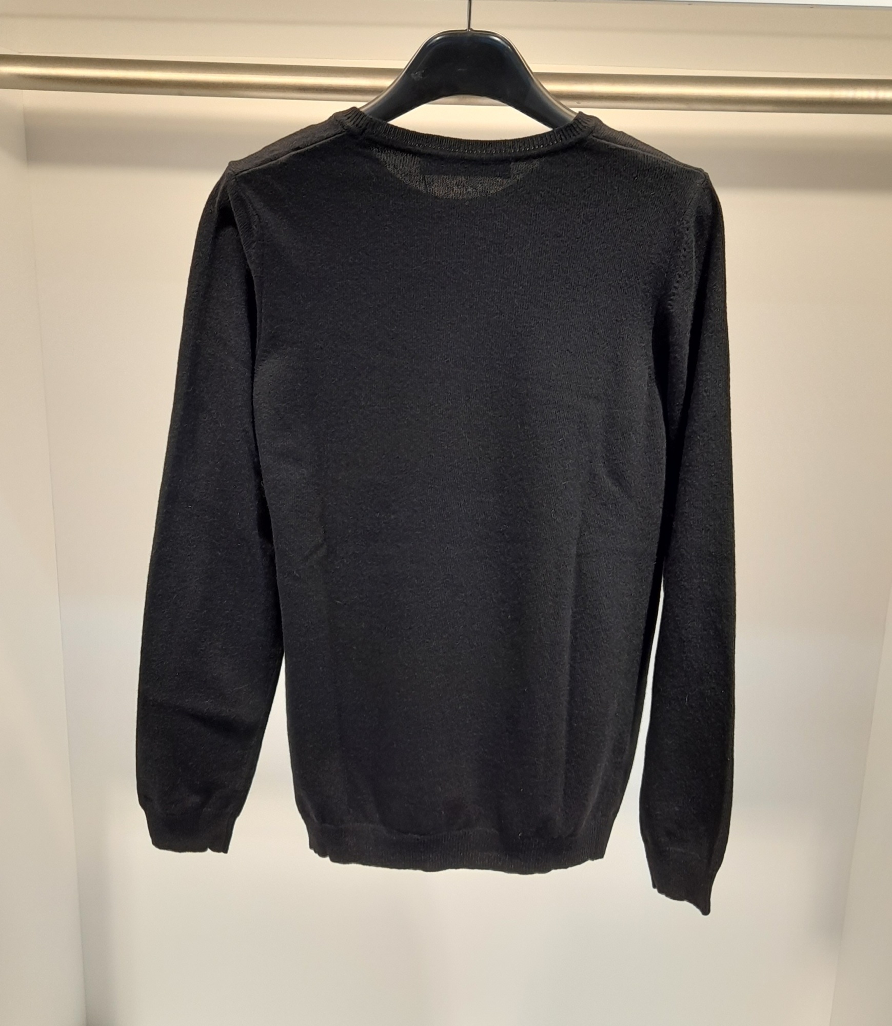 Moschino Long-sleeved Sweater In Black