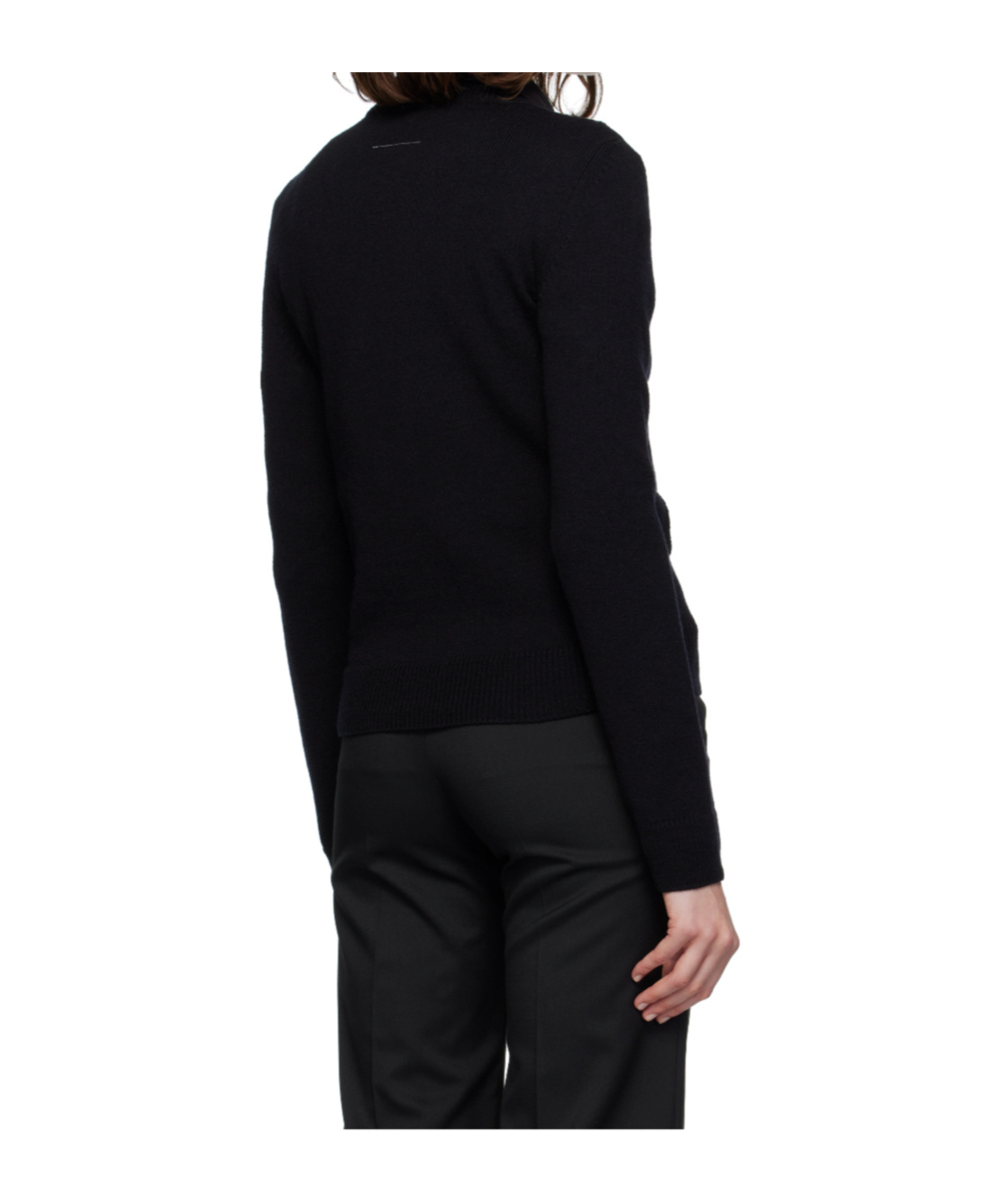Mm6 Maison Margiela Wool Sweater In Black