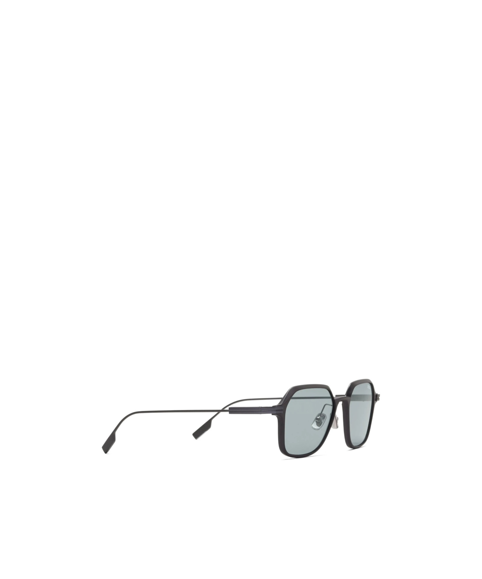 Zegna Octagonal-frame Sunglasses In Green