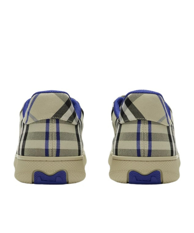 Burberry Checkered Print Low-top Sneakers In Nude