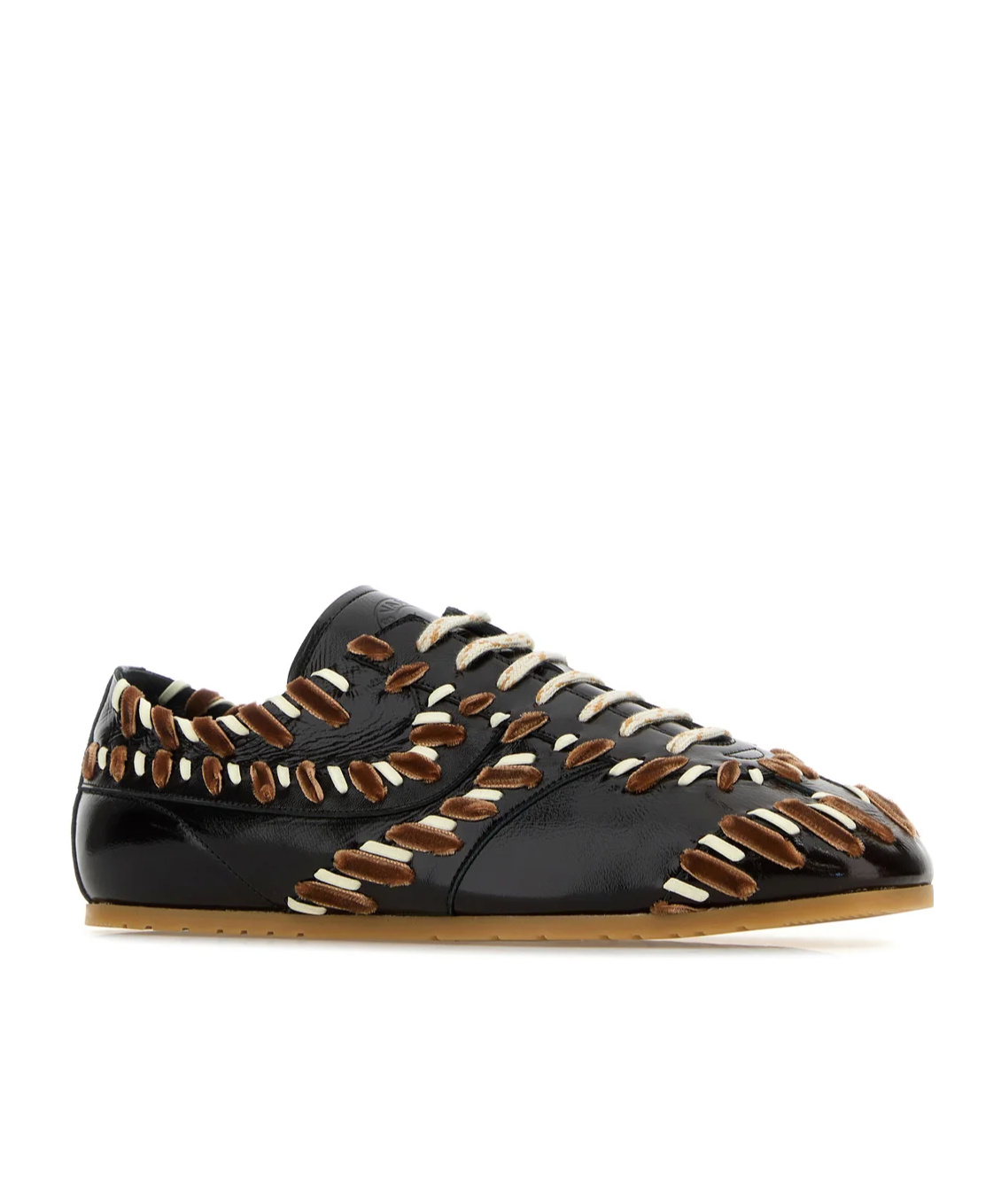 Dries Van Noten Embellished Lace-up Sneakers In Black