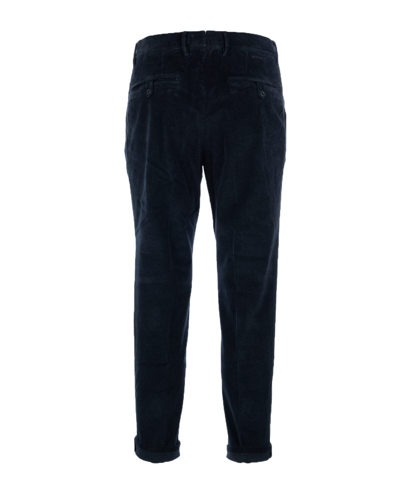 Incotex Luxe Velvet Trousers With Pockets And Loops