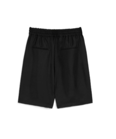 Jil Sander Fluid Viscose Shorts In Black
