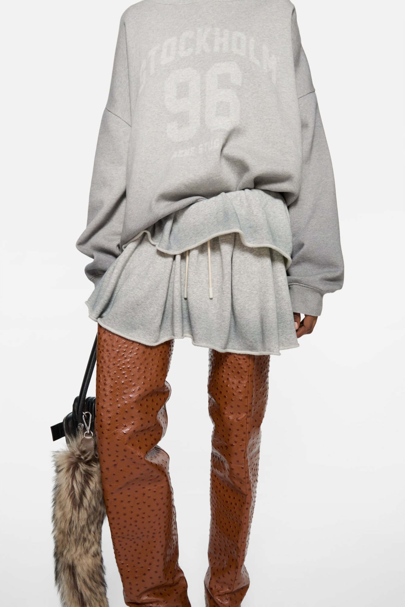 Acne Studios Ruffled Skirt In White