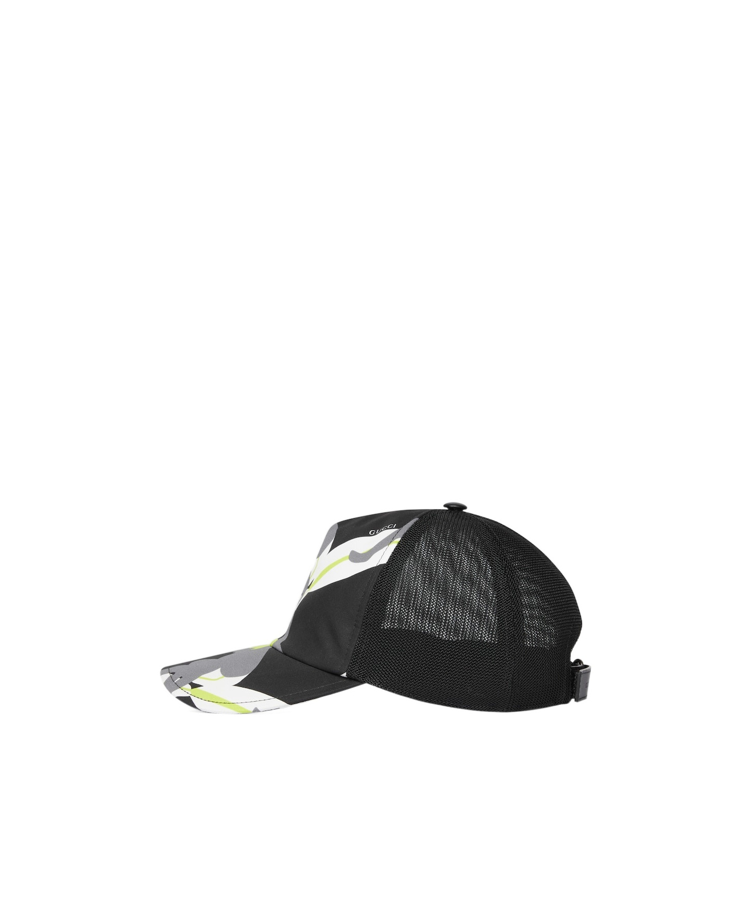 Gucci Printed Cotton Canvas Baseball Hat In Black