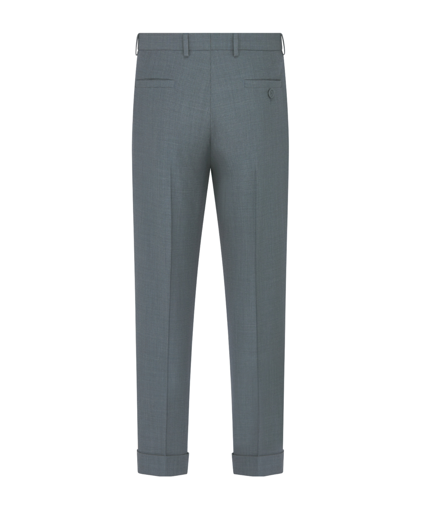 Dior Tailored And Cuffed Chinos In Gray