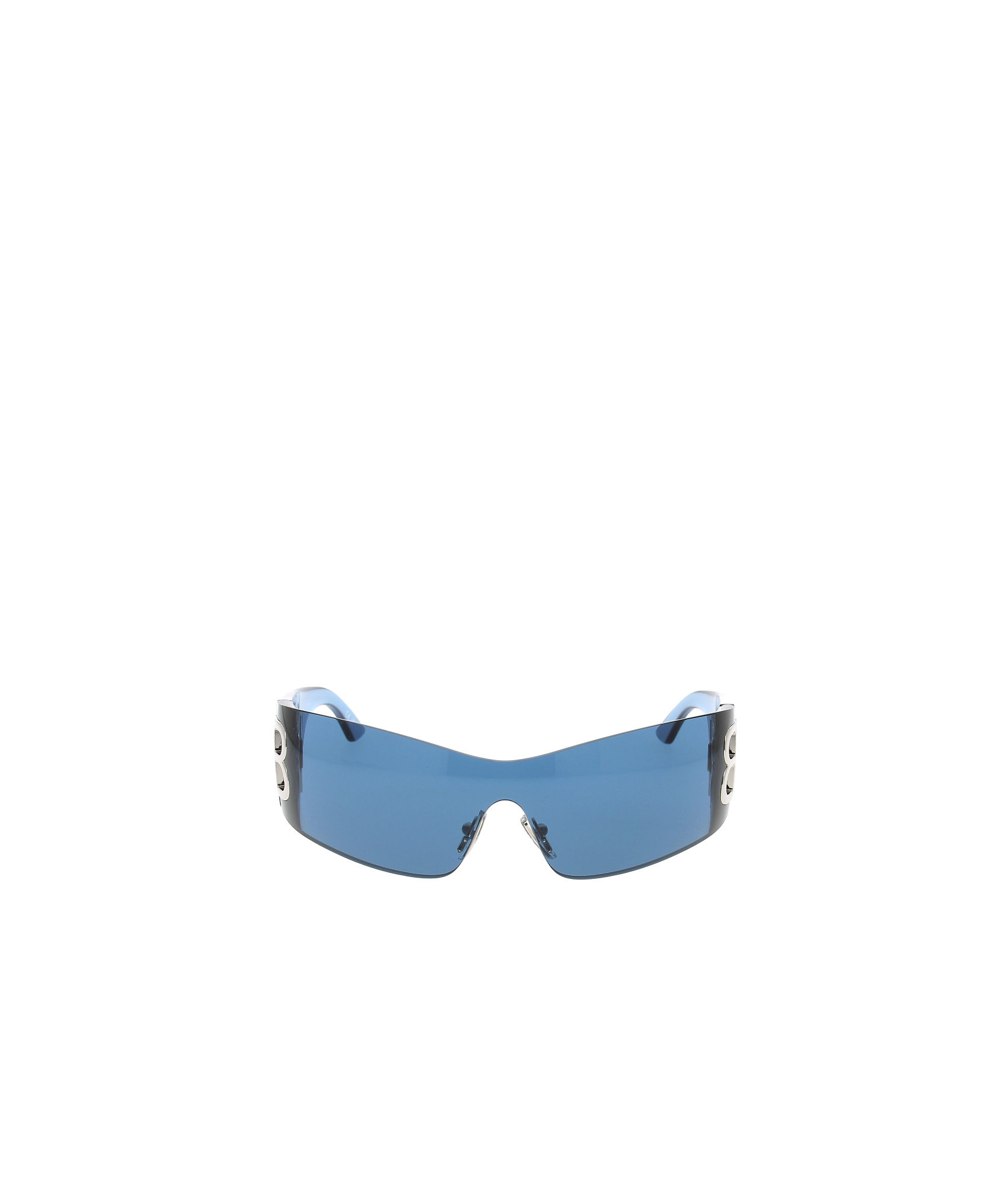 Balenciaga Bossy Mask Acetate Sunglasses In Blue