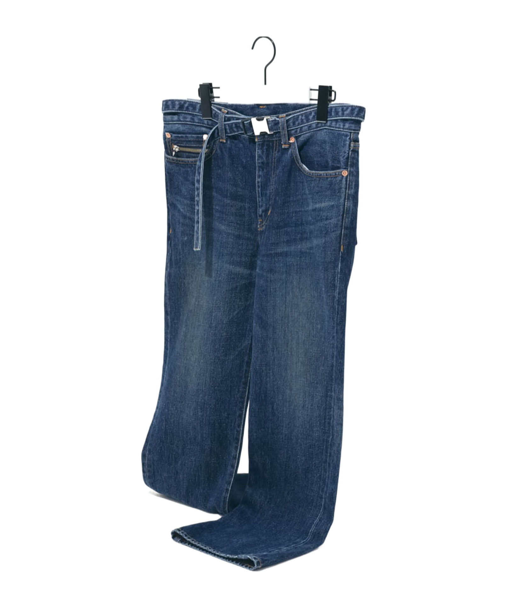 Sacai Flared Jeans In Blue