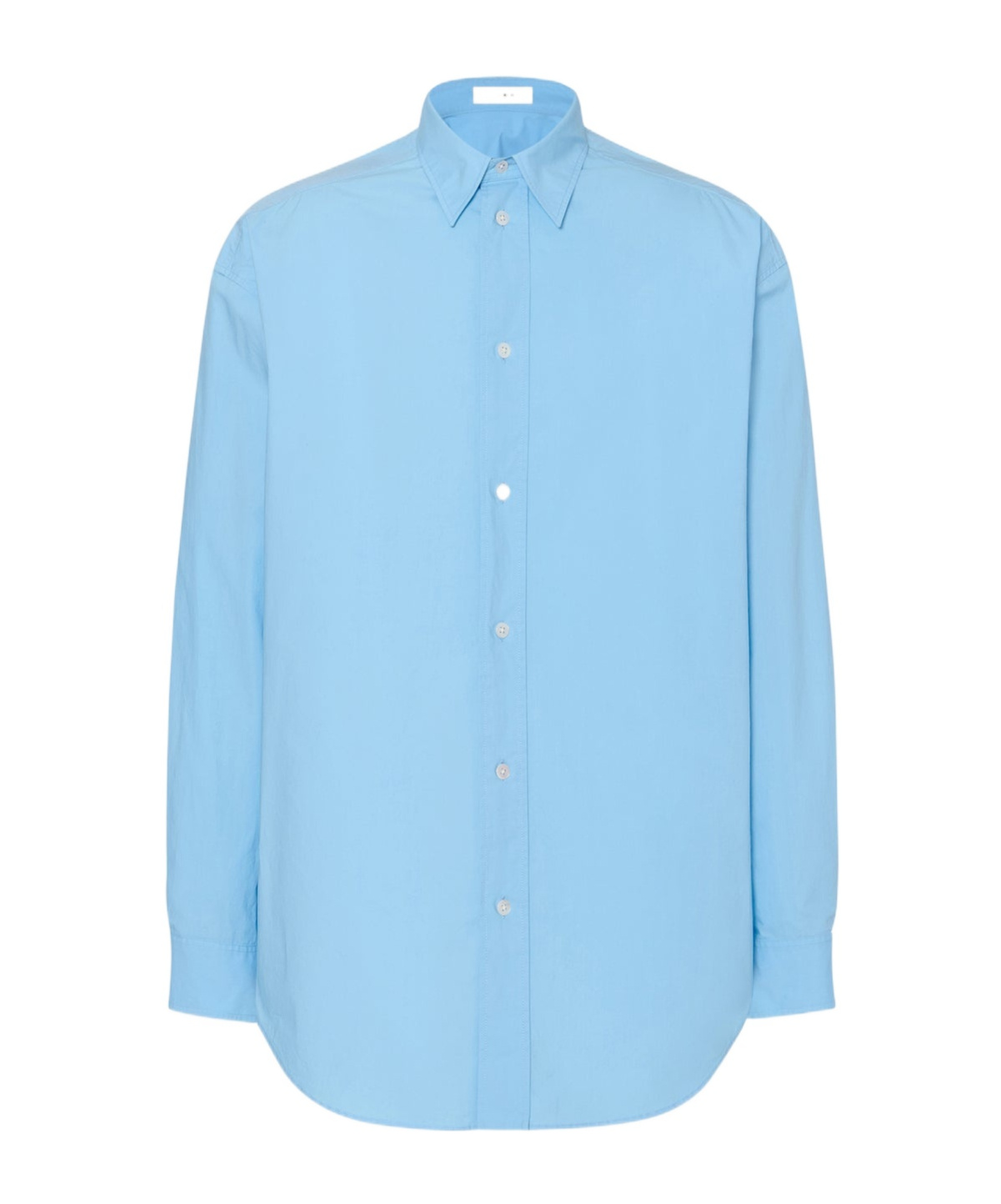 The Row Miller Cotton Shirt In Blue