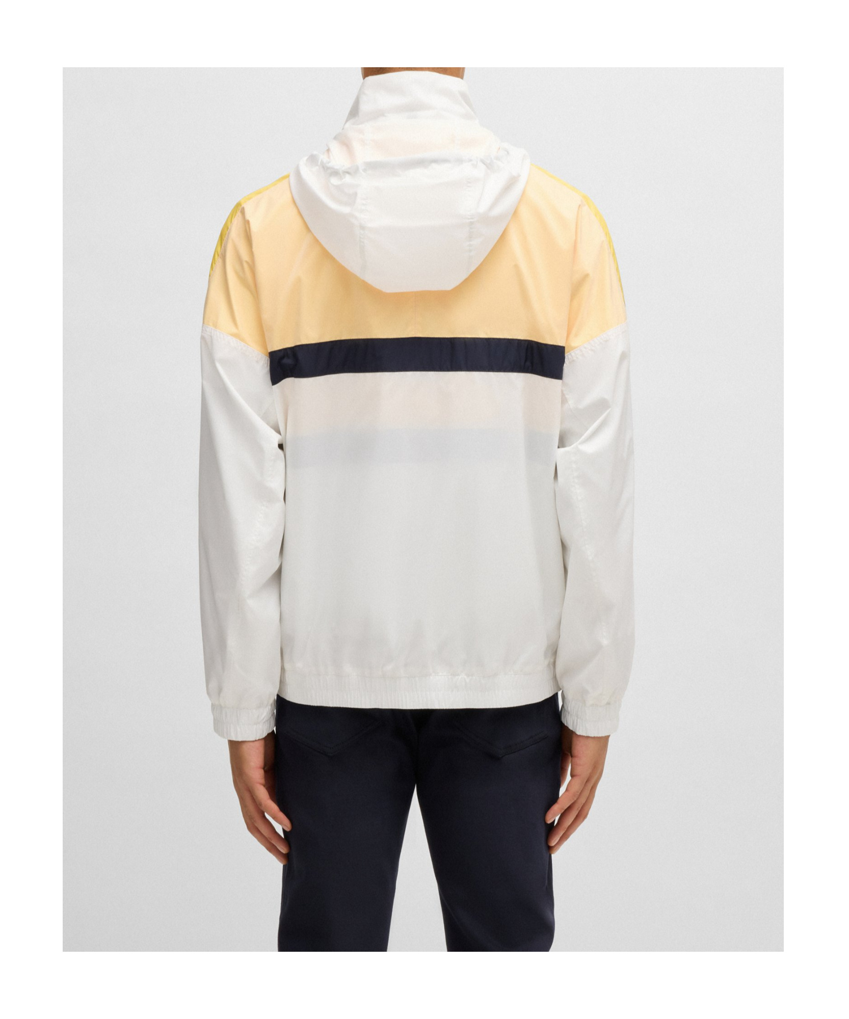 Hugo Boss Porsche X Boss Water-repellent Jacket With Colour-blocking In White
