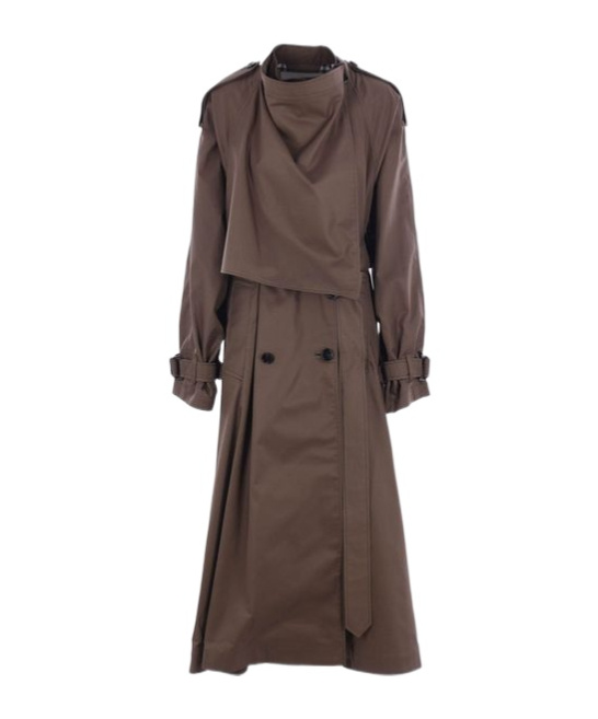 Shop Burberry Gabardine Trench Coat