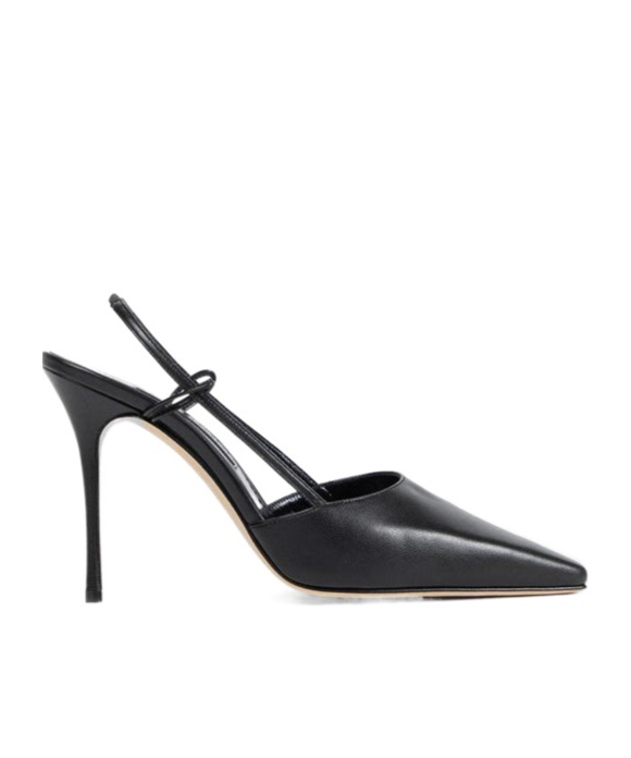 Manolo Blahnik Touki Slingack Pumps In Animal Print