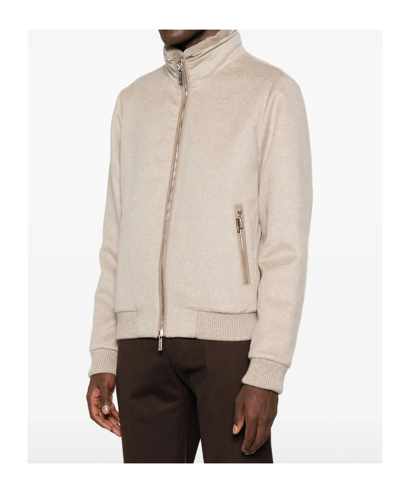 Moorer Cashmere Zip-up Jacket In Multi