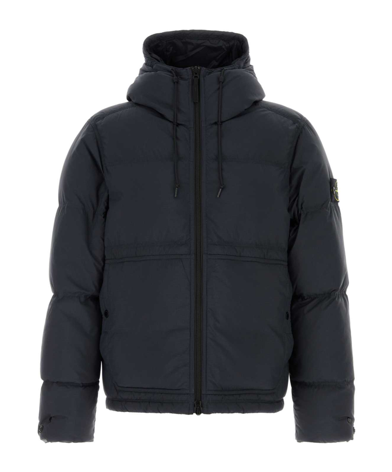 Stone Island Dark Blue Nylon Down Jacket In Blue