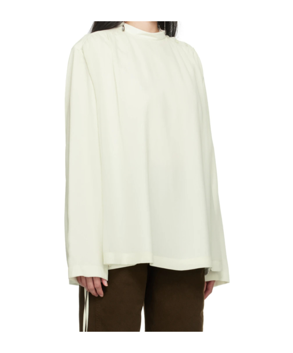Lemaire Off-white Soft Blouse In White