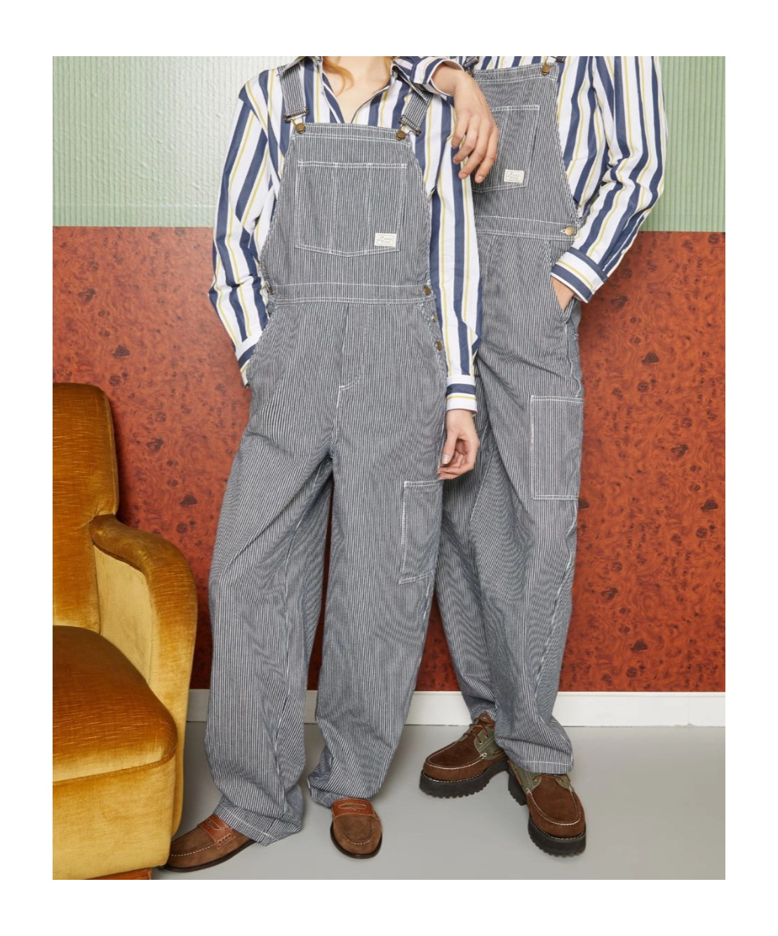 Maxco. Magico Adriatico Denim Dungarees In Multi