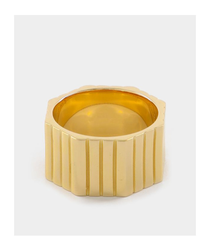 Ivi Octagonal Ring Core -plated In Yellow