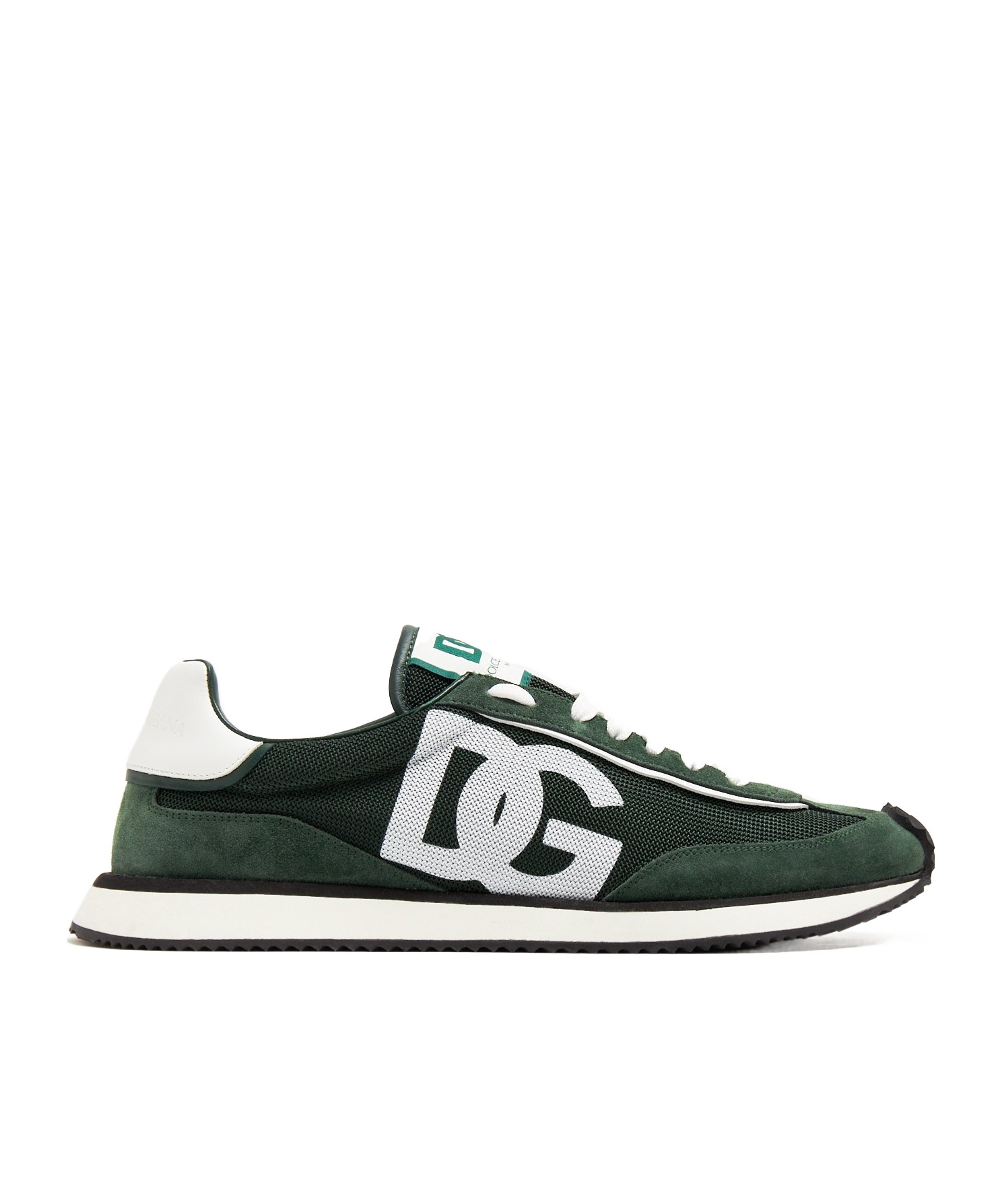 Dolce & Gabbana Multicolor Suede And Mesh Dg Aria Sneakers In Green
