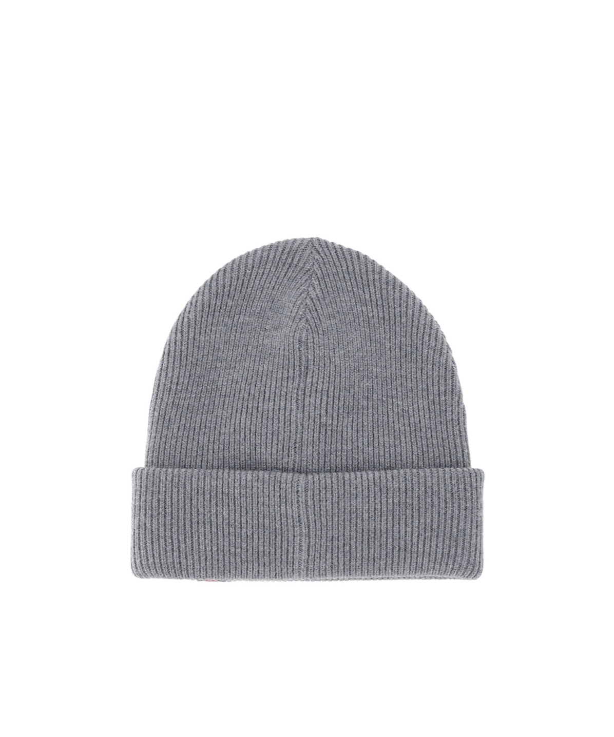 Gucci Wool Beanie With Webbed Ribbon In Gray