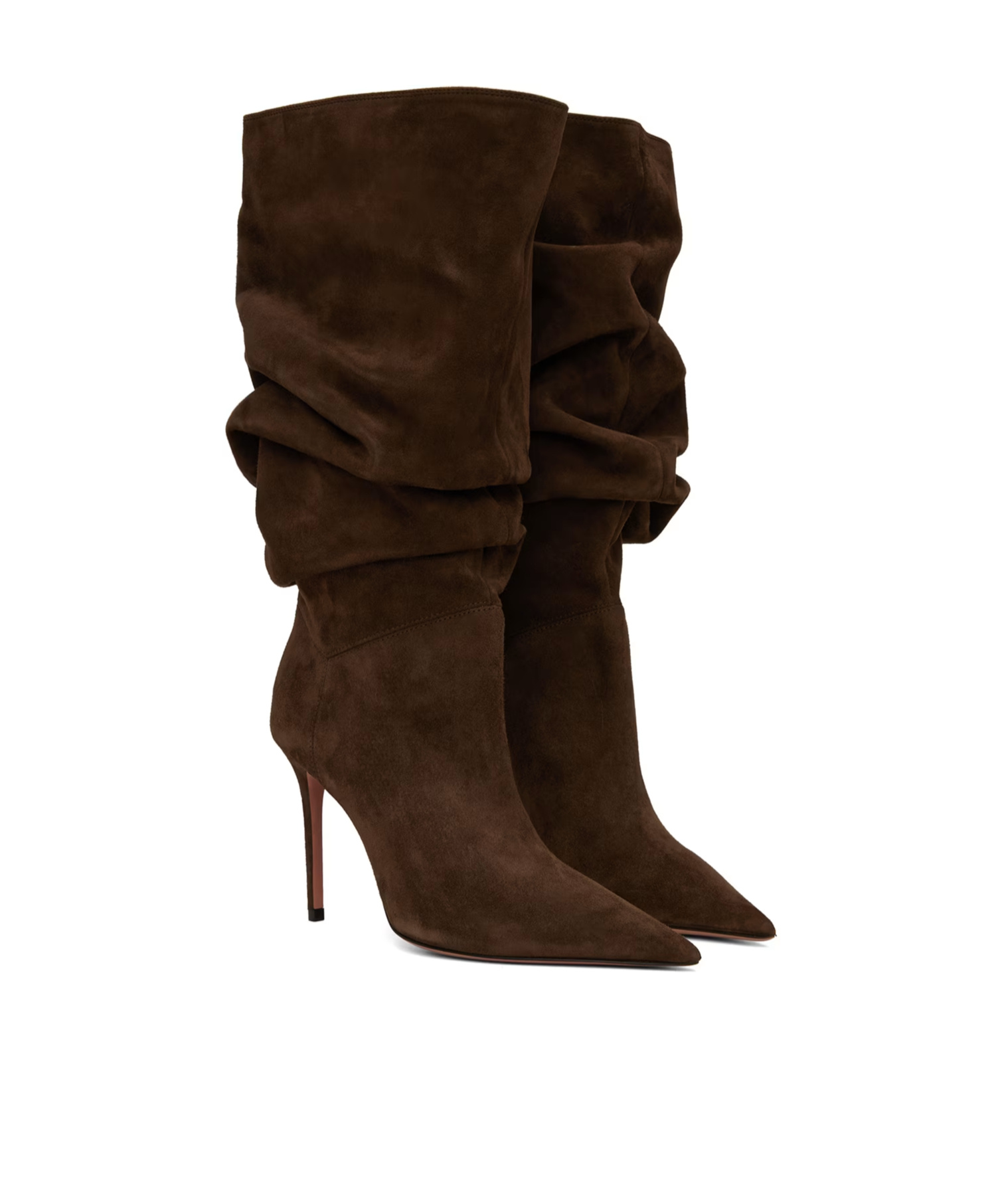 AMINA MUADDI JAHLEEL PLEATED BOOTS