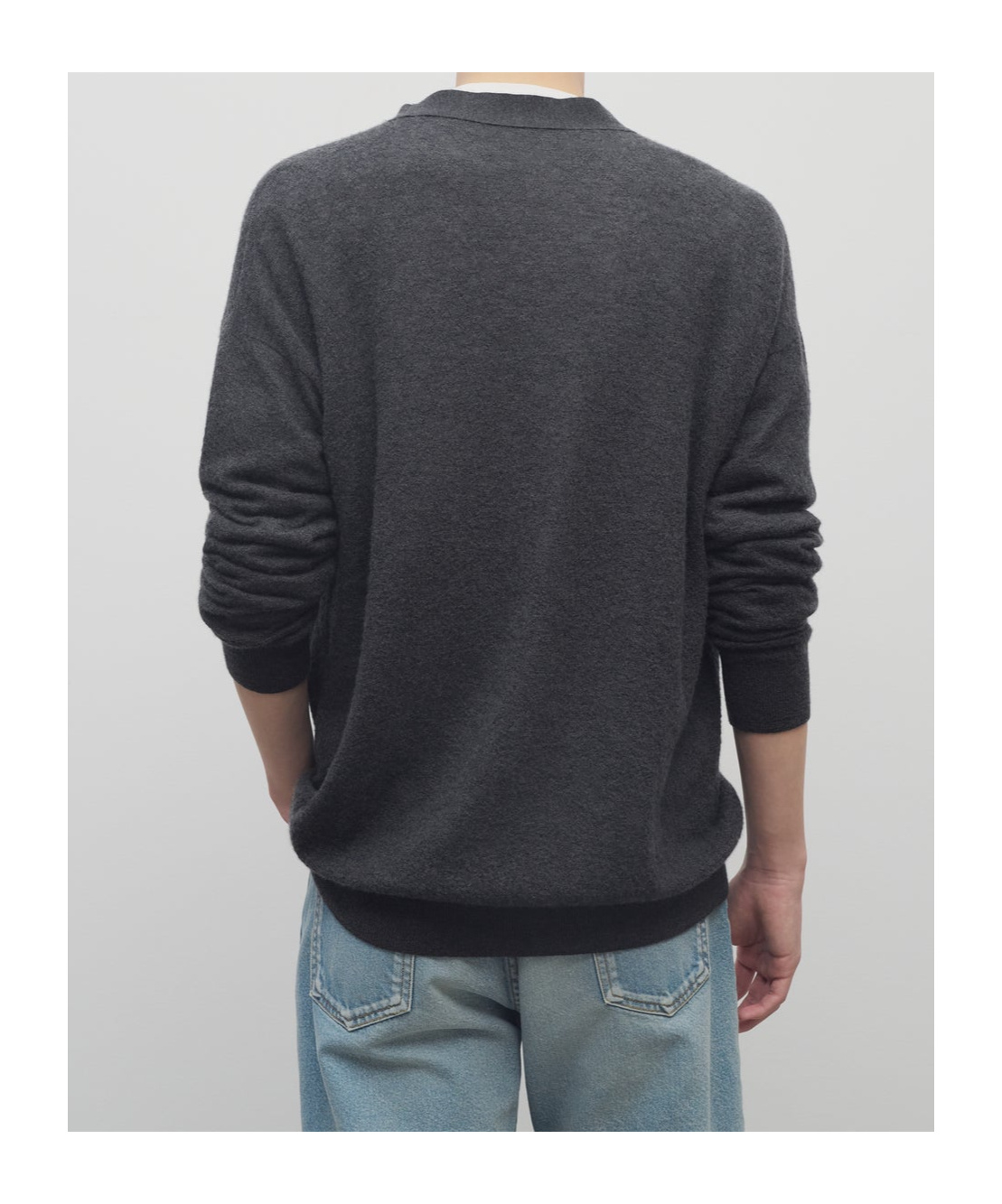 The Row Raimo Cardigan In Cashmere In Blue