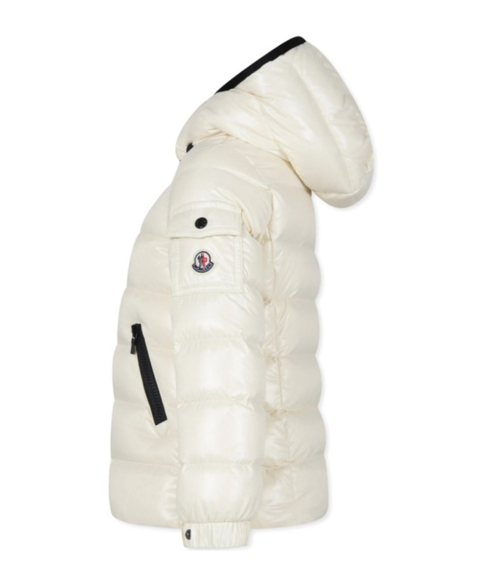 Moncler Jacket Kids Color White In Neutral