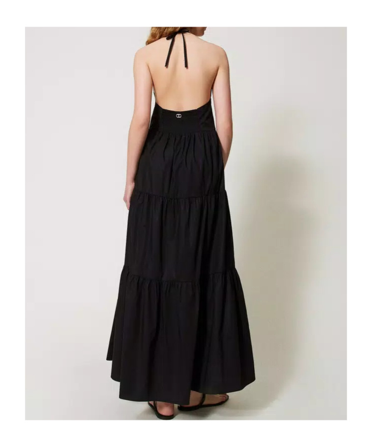 Twinset Tie-fastening Cut-out Maxi Dress