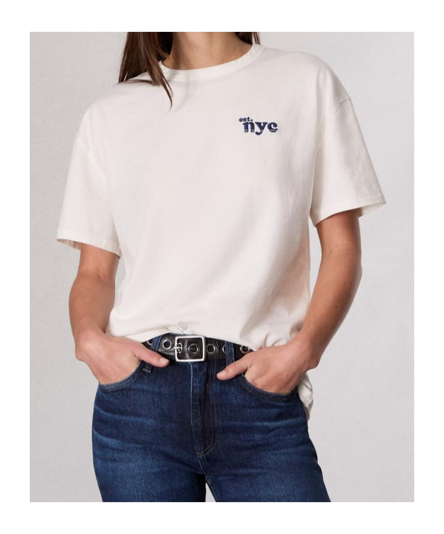 Rag & Bone Short-sleeved T-shirt In White